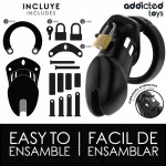 ADDICTED TOYS LOCKED - OBSIDIAN HOLD PENIS CAGE ROZMIAR M